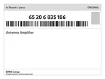 Genuine Bmw Antenna Amplifier 65-20-6-835-186 New. Fixed Price $147.49.