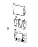 Genuine Mopar Multi Media Radio 68317978AR. Fixed Price $1339.75.