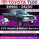 89661-34230 T100 Toyota Ecu Repair Quick Quality Service, 5YR Warranty. Fixed Price $225.00.