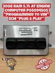 2008 5.7L At Engine Computer P05094505 "programmed To Vin" Ecm Plug & Play. Fixed Price $229.99.