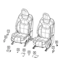 Genuine Mopar Heated Seat Module 68498788AB. Fixed Price $82.46.