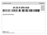 Genuine Bmw Control Unit Cas 61-35-9-395-656 New. Fixed Price $471.91.