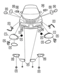 Genuine Mopar Headlamp Module Left 5288765AI. Fixed Price $277.45.