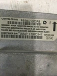 2003 Dodge Ram 1500 Occupant Retraint Control Module 56043500AB Oem. Fixed Price $103.00.
