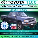 89661-34230 T100 Toyota Ecu Repair Service Quality 5 Year Warranty. Fixed Price $225.00.