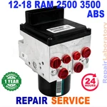 Repair Service 12-18 Dodge Ram 2500 3500 5500 Abs Anti-lock Brake Pump C0020. Fixed Price $480.00.