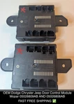 Oem Dodge Chrysler Jeep Door Control Module Mopar 05026809AB And 05026808AB. Fixed Price $149.09.