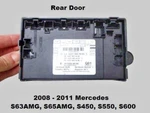 2219007801 08 11 Mercedes S63 S65 Amg Rear Right Left Door Control Module. Fixed Price $35.10.