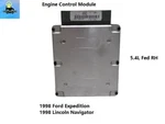F85F12A650ACC 1998 Lincoln Navigator Ford Expedition 5.4L Engine Control Module. Fixed Price $99.00.