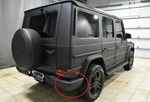 Express Rear Bumper Right End Cap W/ Large Sensor Hole For Mercedes W463 Class. Fixed Price $150.00.