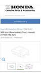 2013 Honda Civic Srs Module 77960-TR0-A212-M1. 77960TR0A212. Tested No Crash. Fixed Price $249.99.